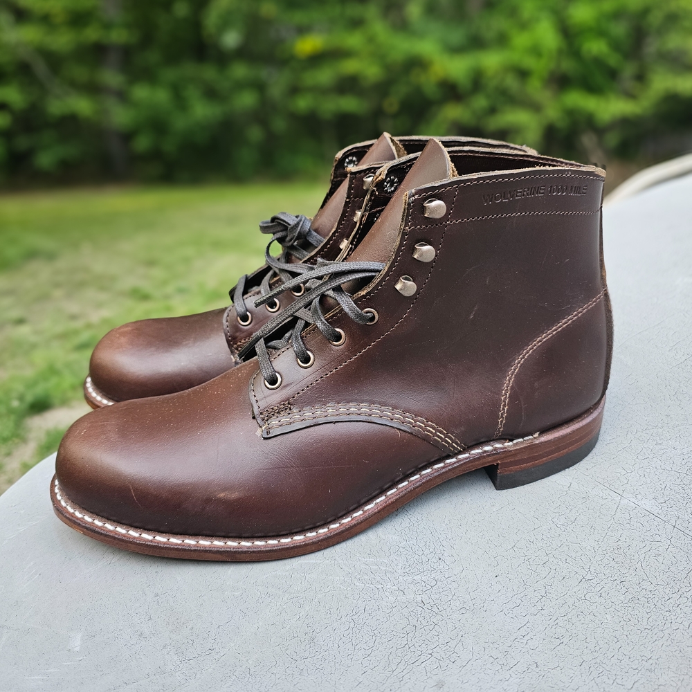 Wolverine Brown Leather Heritage Boots